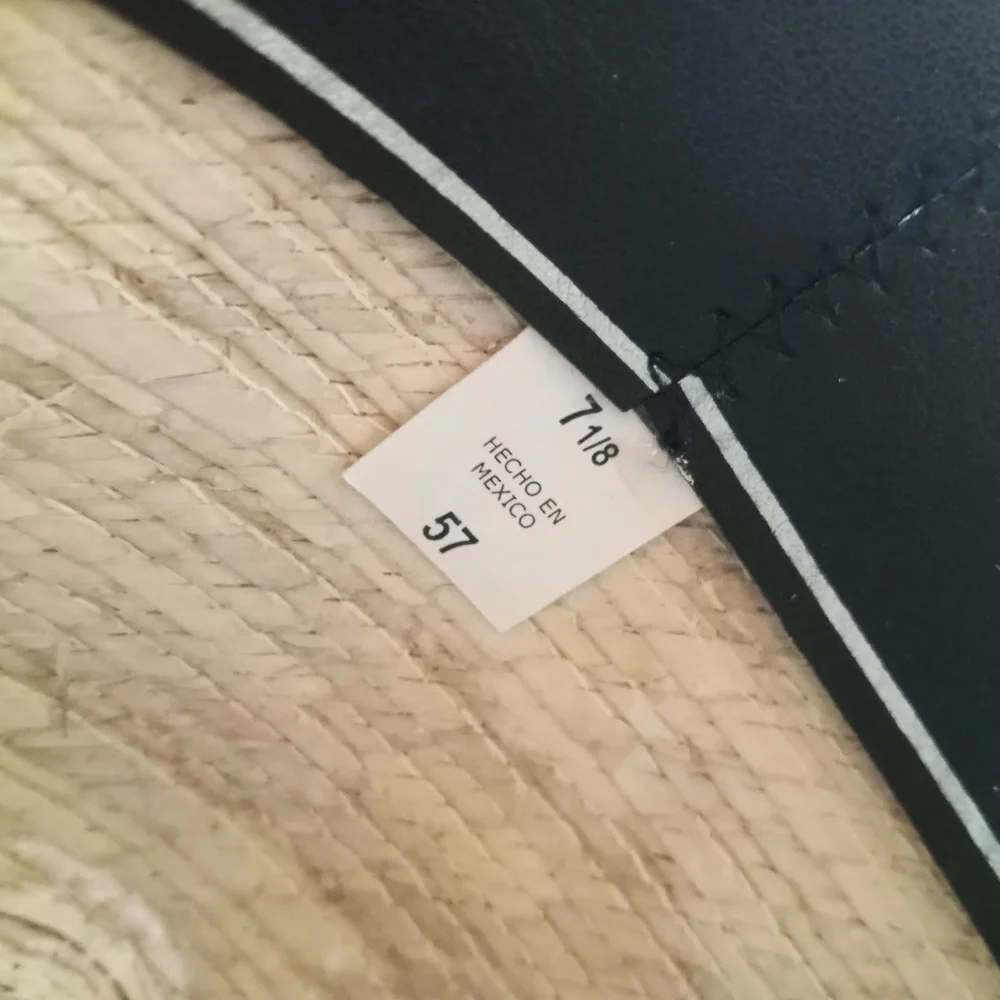 Justin By Milano Hat Co. 20X Straw Paper Western Hat •Size 7 1/8• Men's - Picture 4 of 9
